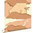 papel pintado casas mediterráneas beige y rosa terracota de ESTAhome