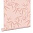 papel pintado hojas de bambú rosa terracota de ESTAhome
