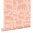 papel pintado animales rosa terracota de ESTAhome