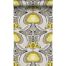 papel pintado diseño floral art nouveau amarillo ocre y gris de Origin Wallcoverings