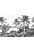fotomural paisaje con palmeras blanco y negro de Origin Wallcoverings