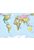 fotomural World Map multi color de Komar