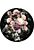 mural redondo autoadhesivo Enchanted Flowers rosa y negro de Komar