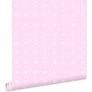 papel pintado estrellas rosa de ESTAhome