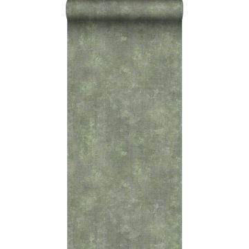 papel pintado aspecto de hormigón verde grisáceo de ESTAhome