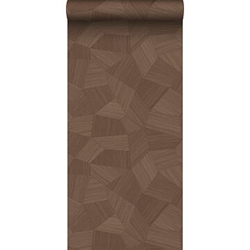 papel pintado 3D gráfico marrón herrumbre de ESTAhome