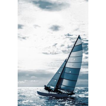 fotomural velero azul de ESTAhome