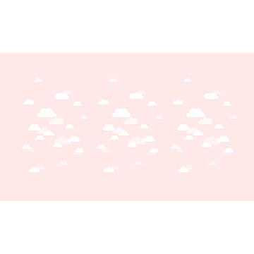 fotomural pequeñas nubes rosa claro de ESTAhome
