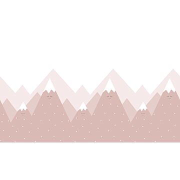 fotomural montañas rosa viejo de ESTAhome