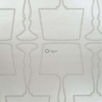 papel pintado lámparas plata de Origin Wallcoverings