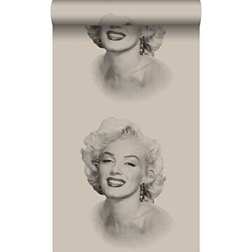 papel pintado Marilyn Monroe gris y negro de Origin