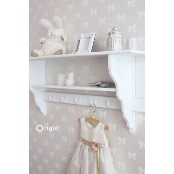 papel pintado habitación de bebé pequeños arcos plata 346845