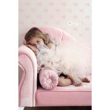 papel pintado habitación de niño pequeños arcos blanco y rosa claro 346846