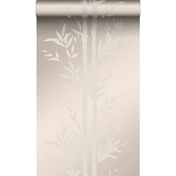 papel pintado bamboo plata cálido de Origin Wallcoverings