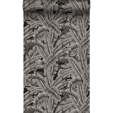 papel pintado hojas de palmera gris oscuro de Origin Wallcoverings