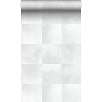 papel pintado piel de animal con textura de piel gris claro cálido de Origin Wallcoverings