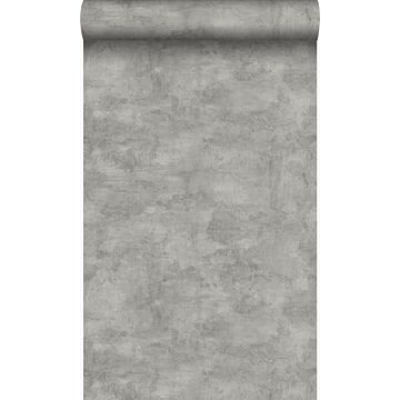 papel pintado aspecto de hormigón gris oscuro de Origin Wallcoverings