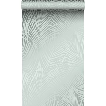 papel pintado hojas de palmera verde celadón de Origin Wallcoverings