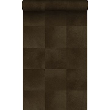 papel pintado diseño de piel de animal marrón herrumbre de Origin Wallcoverings