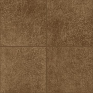 paneles eco-cuero autoadhesivos  cuadrado marrón coñac de Origin Wallcoverings