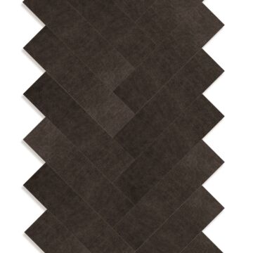 paneles eco-cuero autoadhesivos  chevron marrón oscuro de Origin Wallcoverings