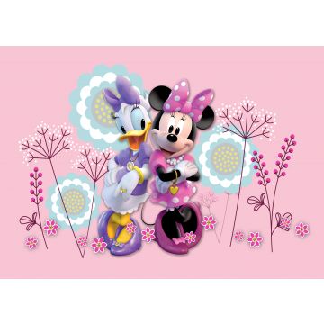 póster decorativo Minnie Mouse & Pata Daisy rosa de Disney