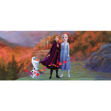 póster decorativo Frozen Anna & Elsa azul, morado y naranja de Sanders & Sanders
