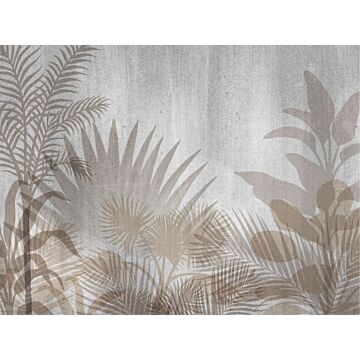 fotomural plantas tropicales gris y beige de Sanders & Sanders
