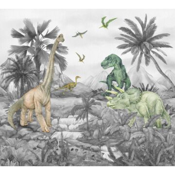 fotomural dinosaurios gris de Sanders & Sanders