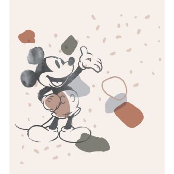 fotomural Mickey Mouse blanco y negro, rojo y azul de Komar