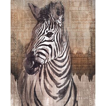 fotomural zebra beige y gris de Komar