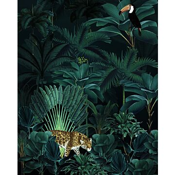 fotomural Jungle Night verde de Komar