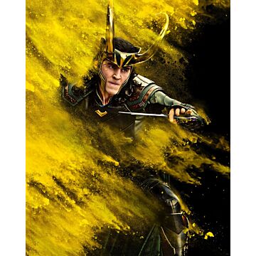 fotomural Loki misses amarillo y negro de Komar