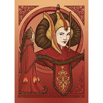 póster decorativo Star Wars rojo de Komar