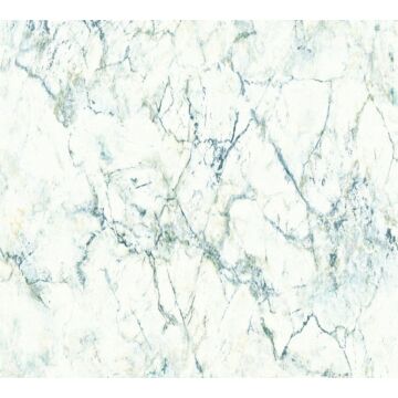 papel pintado marmol blanco, azul y verde de A.S. Création