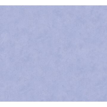 papel pintado liso con efecto pictórico azul de A.S. Création